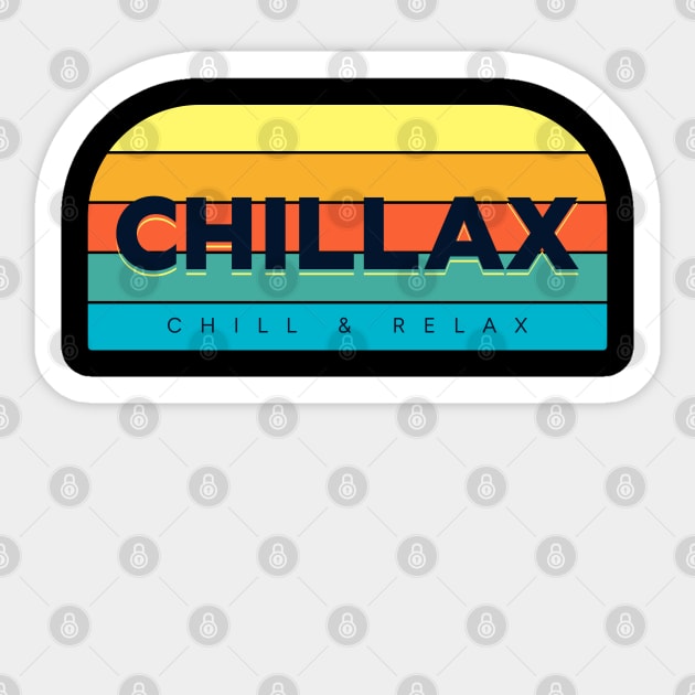 CHILLAX SUNSET Sticker by REG
